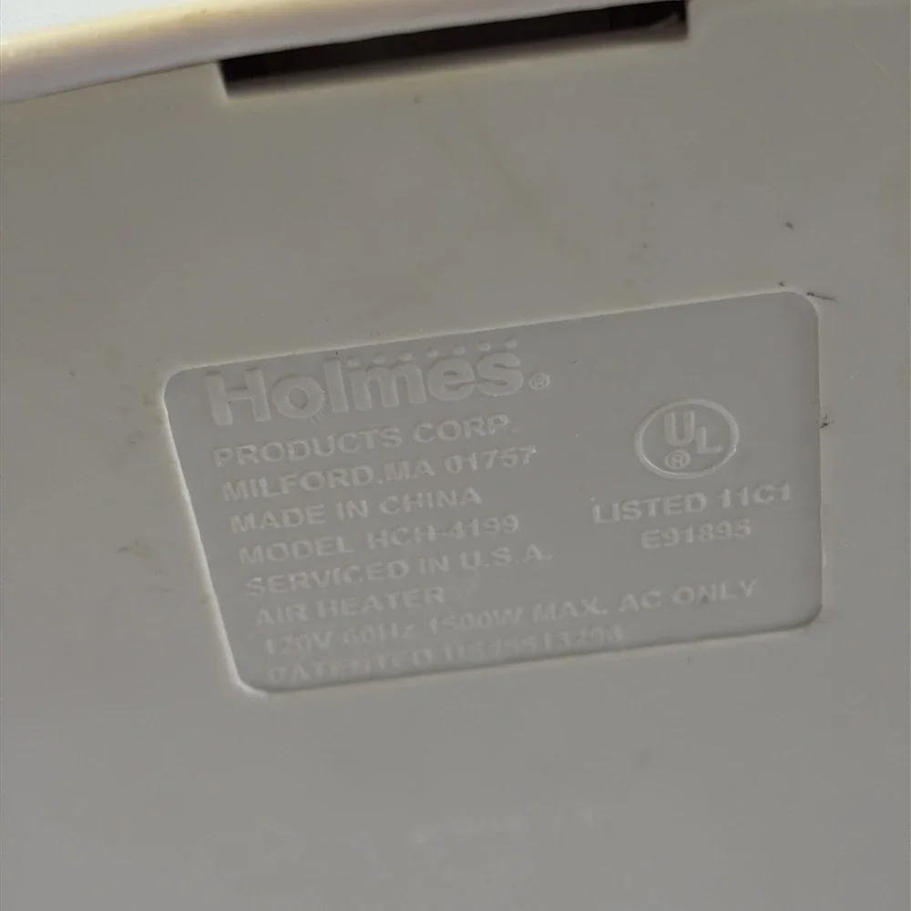 Holmes HCH4199 Twin Ceramic Space Heater Oscillating Tested Working